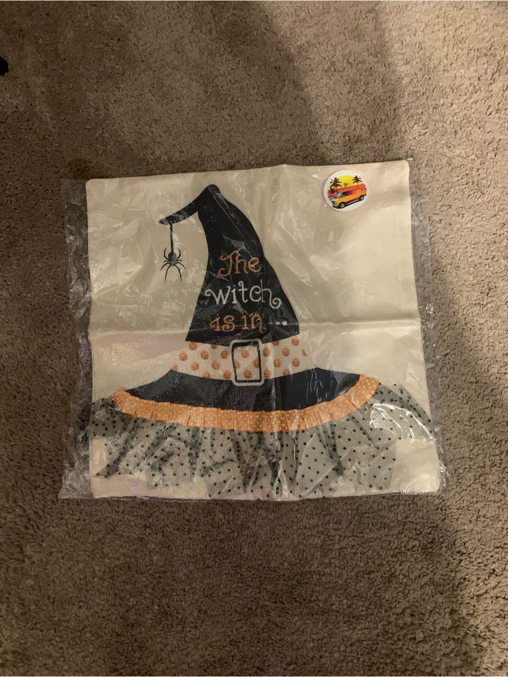 Kids Witch Hat Costume Accessory in Black and Orange